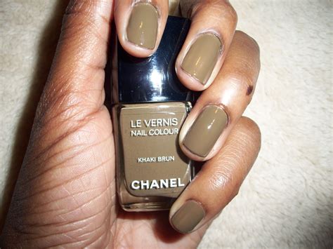 chanel khaki brun nail polish|Chanel feno nail color.